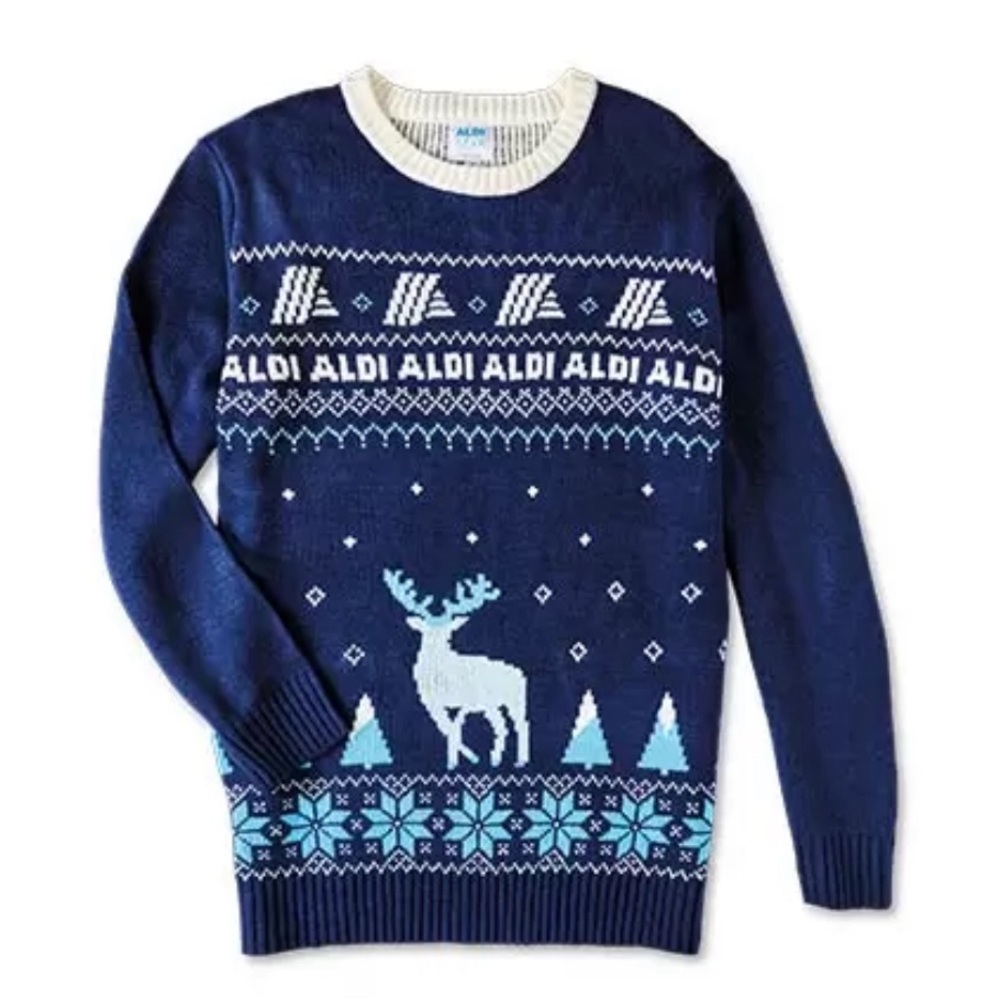 NWT Medium-sized Ugly Christmas Sweater - Aldi